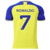 Soccer sets / Tracksuits Suisses Suisses 2223 Al-Nassr FC Home No. 7 Ronaldo Shirt Set Arabia League Jaune Jersey