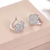 مصمم العلامة التجارية أزياء S925 Sterling Silver Van Flower أقراط متعددة الفاخرة الفاخرة الصغيرة والأنيقة العصرية للنساء المجوهرات