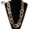 Colliers Long Round Plastic Link Chain Collier Collier Nouveau 2017 Fashion Big Big Grand épais épais chunky Resin Déclaration de résine Bijoux NK1007 NK1007