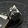 CH Trendy Crooker Ring Square Cross Flower Old Hip Hop Punk