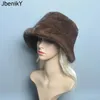 Boinas 2024 Chapéus falsos de estilo Mulheres Super suaves Chapéu de inverno Lingo