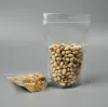 Bags 100PCS High Clear Stand up Plastic Zipper Packaging Bag Resealable Snack Sugar Candy Coffee Dried Fruit Gifts Storage Pouches