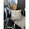 Uchwyty karty Crossbody Bag Chenel Gradient Blossom Różowe torba na ramię Modna wszechstronna łańcuch Babcia Garbage Lingge Crossbody