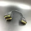 2024 1x2 DVI SPLITTER ADAPTER CABLE 1-DVI MANA TILL DVI24+1 Kvinnlig 24K Guldkontakt för HD1080P HDTV Projector PC Laptop2. För DVI -hane till kvinnlig kontakt