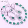 Strands Malay Jade Silver 925 Set di gioielli per le donne Orecchini a farfalla Collana Anello Bracciale Bracciale Bracciale Bracciale all'ingrosso all'ingrosso