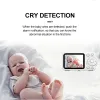 Kamera 2,8 tum Video Baby Monitor med Digital Zoom Surveillance Camera Auto Night Vision Tway Way Intercom Babysitter Security Nanny