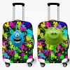 Acessórios 3D Cartoon Travel Magagage Cobes de proteção homens homens coloridos Valise Bagages Roulettes Acessórios para viagens para meninas