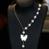 Collares Sinzry 2022 Nuevo hecho a mano Natural de agua dulce de agua de agua de mariposa Collares para mujeres para mujeres