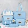 Taschen 4pcs/Set großer Kapazität Mumie Mutterschaft Baby Wickelbeutel Reisen wechselnden Kinderbeutel Frauen Rucksack wasserdicht