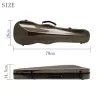 Sacs 4/4 Case de violon Fibre en carbone Superlight Double boîte triangulaire Boîte à dos avec hygromètre de voyage portable de transport portable