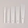 Leathercraft 5pcs/zestaw skórzany skrobak gummingowy DIY ręcznie robione skórzane narzędzia 15/30/40 mm plastikowe PP Praktyczne klejenie skórzane akcesoria