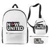 Backpack Creative Fashion Now United Group 3D Print 3PC/Ustaw źrenicy szkolne torby