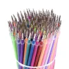 Pens Jonvon Satone 100 Color Gel Pen Refills Multiclored Core Bag Neutral Pens Refill voor het schrijven van schoolbenodigdheden Caneta Escolar Kid