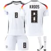 Soccer Set/Tracksuits Tracksuits Germany Home 13 Muller Cup Jersey 7 Havertz 8 Kroos Children's Set