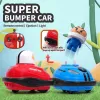 Cars Super Battle Bumper Carro 2.4g RC Toy Popup Doll Crash Bounce Ejeção Light Parentchild Interação Toy