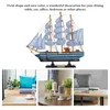 Sailboat al Table Decoration Model Wooden Ship Models Nautical Sailing Sculpture Boat Statue 240408