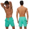 Shorts de natation hommes couleur solide en nylon en mailles respirantes sports de maillot de bain plus taille de maillot de bain court basket-ball court pour homme