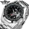 Montres Winner Winner Hot Sale Watch Men Sports Watchs Sports Band en acier inoxydable Date automatique Automatique Mécanique Montre de bracelet