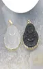 Naszyjniki wisiorek naturalny kwarc kryształ obsydian Buddha złoty naszyjnik dla kobiet menu Kamienne wahadło uzdrawianie biżuterii MakingP5427052