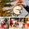 Figurines décoratives Bird Ornement Ornement Mot en bois disant Couper Collier Pendant Funny Christmas Gifts Festive for Indoor Outdoor