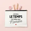 Cosmetic Bags B Godmother French Print Makeup Travel Toiletries Organizer Female Wash Storage Pouch Women Case Marraine Gifts