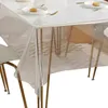 Table Cloth PVC Transparent Tablecloth Glass Soft Rectangular Cover Waterproof Oilproof Dustproof Home Kitchen Dining Room Mat