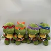 Factory wholesale price 4 styles 23cm tortoise plush toy PP cotton animation game peripheral doll children's gift