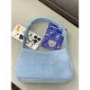 Niebieskie dżinsowe panie małe torebki torebki Fi Design damskie torby na ramię proste fajne dziewczyny żeńska torebka pod pachami l6wl#