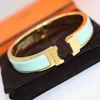 High-end luxe bangle H-armband Hoge versie Precisie Nano-technologie Dikke platen Rose Gold Paar live uitzending