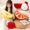 Animals Cartoon Soft Cute Apple Pomegranate Watermelon Lemon Grapefruit Plush Cute Food Fruit Stuffed Doll Toy For Kids Birthday Gifts