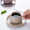 Mugs Nordic Porcelain Coffee Cups With Saucers Tea Set For Specialty Drinks Latte Cafe Mocha Couple Drinkware Gift