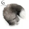 Clips surdimensionnés Real Fox Tail Ornaments Car Key Chain Chain Pendant Buckle Creative Gift Women's Women's Fur Sac Pendant