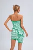 gorąca sprzedaż zielona sukienka zestaw z zestawami spódnicy Kobiety Lady Sexy Off Jacquard Bandage Party Slim BodyCon Darmowy statek HL5921