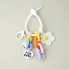 Keychains 1Pcs Fashion Color Sunflower Car Key Rings Headset Case Decorations Accessories Bag Pendant