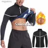Suits-survêtements pour hommes Soufre Saune Sauna Top Training Veste Polyester Fibre Fitness Ryppered Gym Fitness YQ240422