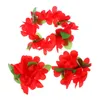 Dekoratif Çiçekler Hawaiian Çelenk Çiçek Hula Dans Çiçek Çim Etek Kolye Ziyafet Kolyeler
