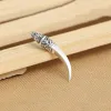 Naszyjniki Wolf Ząb urok wisiorek 100% prawdziwy 925 Srebrna srebrna biżuteria Naszyjnik Wisior dla mężczyzn Kobiety Making Fine Jewelry 2024 F12