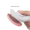 Poix de cheveux en acier inoxydable Brosse pour chiens et chats Brosse de beauté non glissante