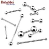 6 38mm DIY Micro Barbell Bars اللسان ثقب 3 4 5 8 ملم غضروف الكرة حلقات الحلمة 14 16G مجوهرات الجسم 240409