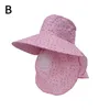 Cappelli larghi brim Summer Sun protezione UV escursionistica da campeggio Visor Donne Cappello Fisherman Rimovibile Cap Capite di sede uomini che cacciano la pesca all'aperto A7N6