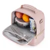 Lunchagem térmica portátil para mulheres Picnic Food Sacos de refrigerador de cooler isolado lanche à prova d'água durável para crianças em idade escolar 240415