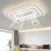 Plafond LED sans lame à spectre complet Les lampes à fans dalmables avec éloignement de ventilateur intérieur moderne à éloigne