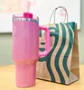 US Stock Water Bottles Neon White Winter H2.0 40Oz Mugs Cosmo Pink Parade Tumblers Car Cups Target Red Flaming Gift Sparkle Spring Blue 0423
