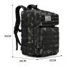 Bags 45L 3P Tactical Backpack Military Assault Bag Army Outdoor Waterproof Climbing Rucksack Sport Camping Hiking Trekking Mochila