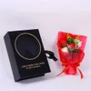 Boxverpackungsseife kreatives Geschenk Rose Bouquet Dekorative Blumen Hochzeit bevorzugt Geburtstagsfeier Weihnachtsdekoration