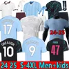 S-4XL Haaland Mans Cities Soccer Jersey 125th Gvardiol 23 24 Grealish de Bruyne Phillips Mahrez Foden 2023 Fotbollskjorta uniformer män barn kit Alvarez Rodrigo toppar