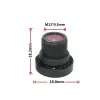 Lins 8MP HD M12 Montering Inget distorsionslins för USB -action Motion Camera Face Detection 1/2,5 "Ovestlad 4K 2,3 mm distorsionsfri