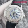 AP Female Wrist Watch Millennium Series Mens Watch 18K Platinum Material with T-Square Diamond Rear Automatic Mechanical Watch for Men