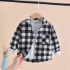 T-Shirts Kinderhemd Frühling Herbst Neue Jungen Kleidung Fashion Boysss-Baumwollhemden Langarm Lorkerpfleger Casual Tops 28y