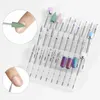 10pcs de qualidade de moagem de diamante para manicure Ferramenta de polimento de unha de unha de cutícula limpo de manicure